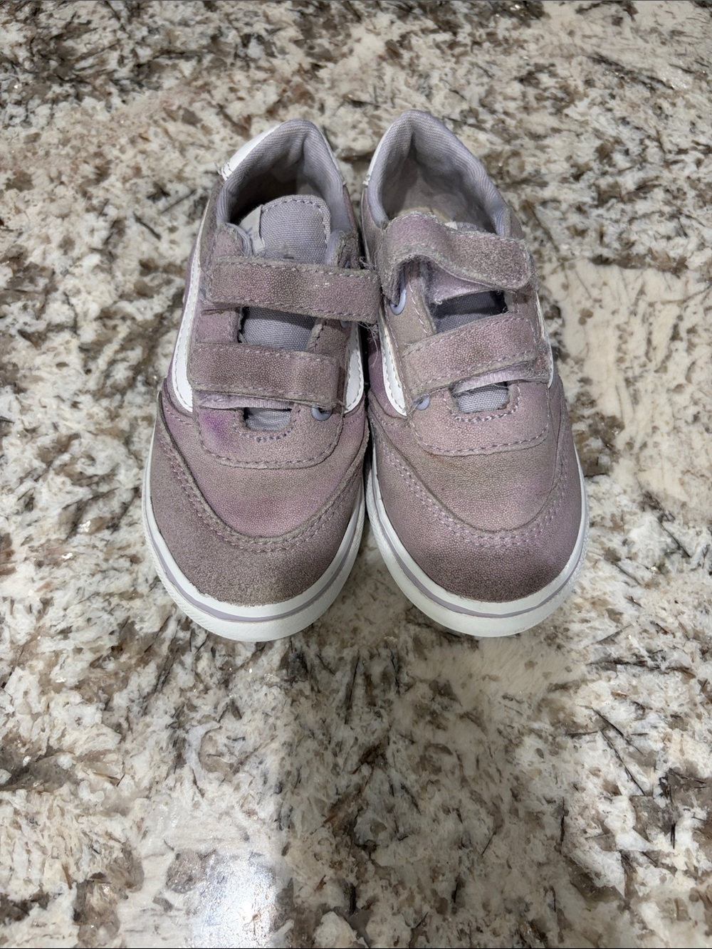 Kids Velcro Casual Sneakers in Light Purple